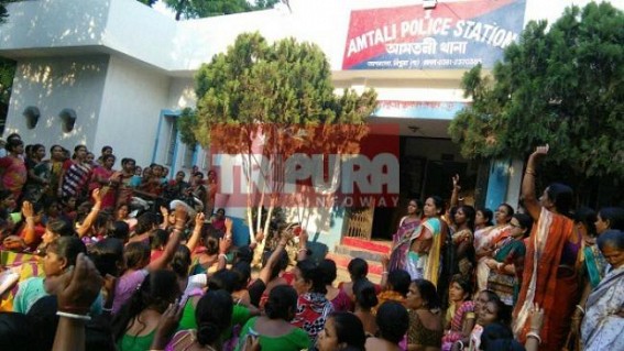 Rape, murder allegations against Naba Prantik Child House Secretary : Locals gherao Police Station